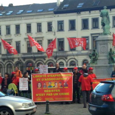 Rassemblement à Bruxelles contre le §129b