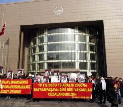 Manifestation devant le palais de justice d'Istanbul
