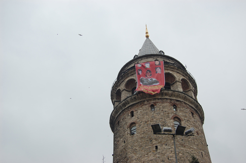 Banderolle la tour de Galata