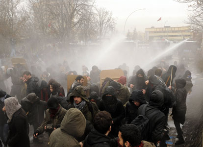 Manifestation estudiantine à Ankara