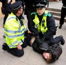 Arrestation en marge d'une manifestation estudiantine à Manchester