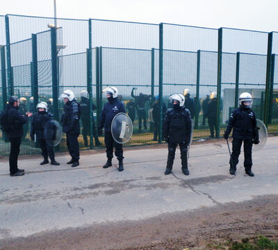 Manifestation et émeutes au 129bis, 20 février 2011