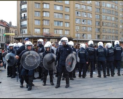 Répression de la manifestation des indignés
