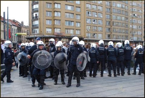 Répression de la manifestation des indignés