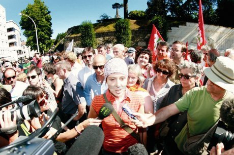 Aurore Martin à la manifestation