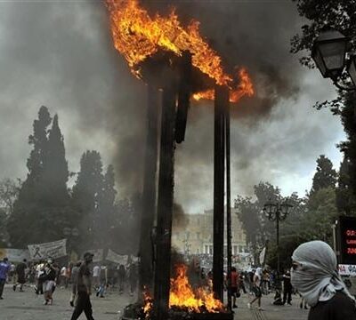 Manifestation à Athènes