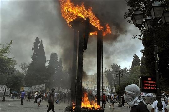Manifestation à Athènes
