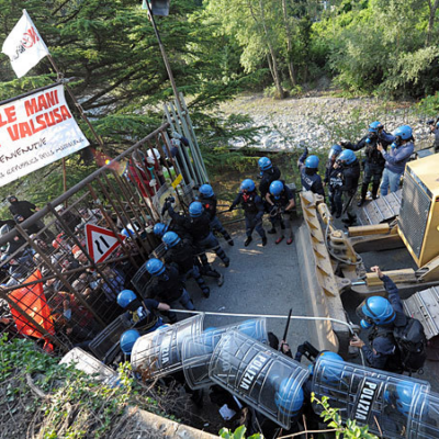 Manifestation dans le val de Suse