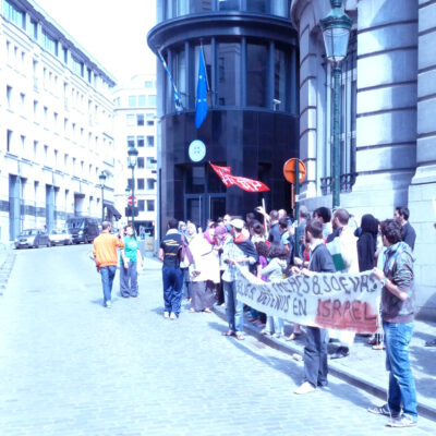 Manif pour les pro-palestiniens détenus