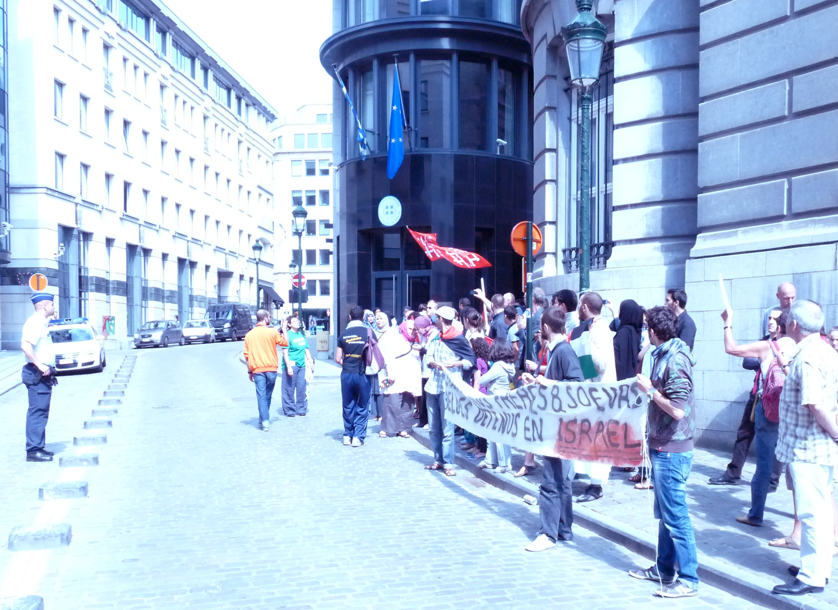 Manif pour les pro-palestiniens détenus