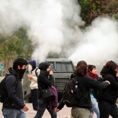 Manifestation à Santiago
