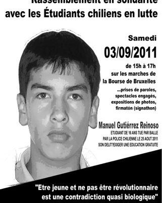 Manifestation pour les étudiants chiliens