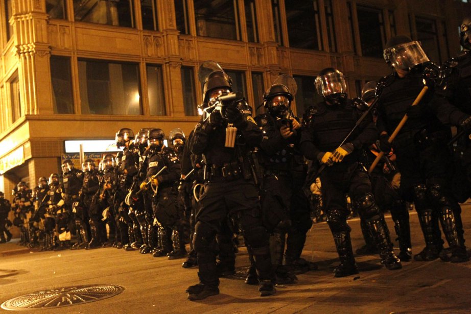 Cordon policier à Oakland