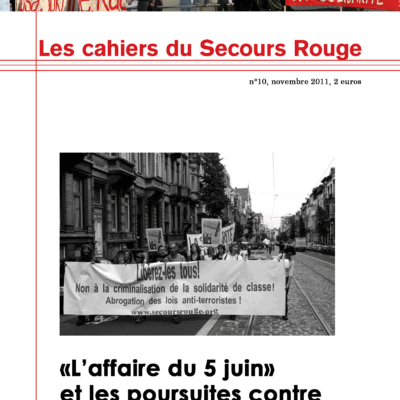 Jaquette du cahier n°10