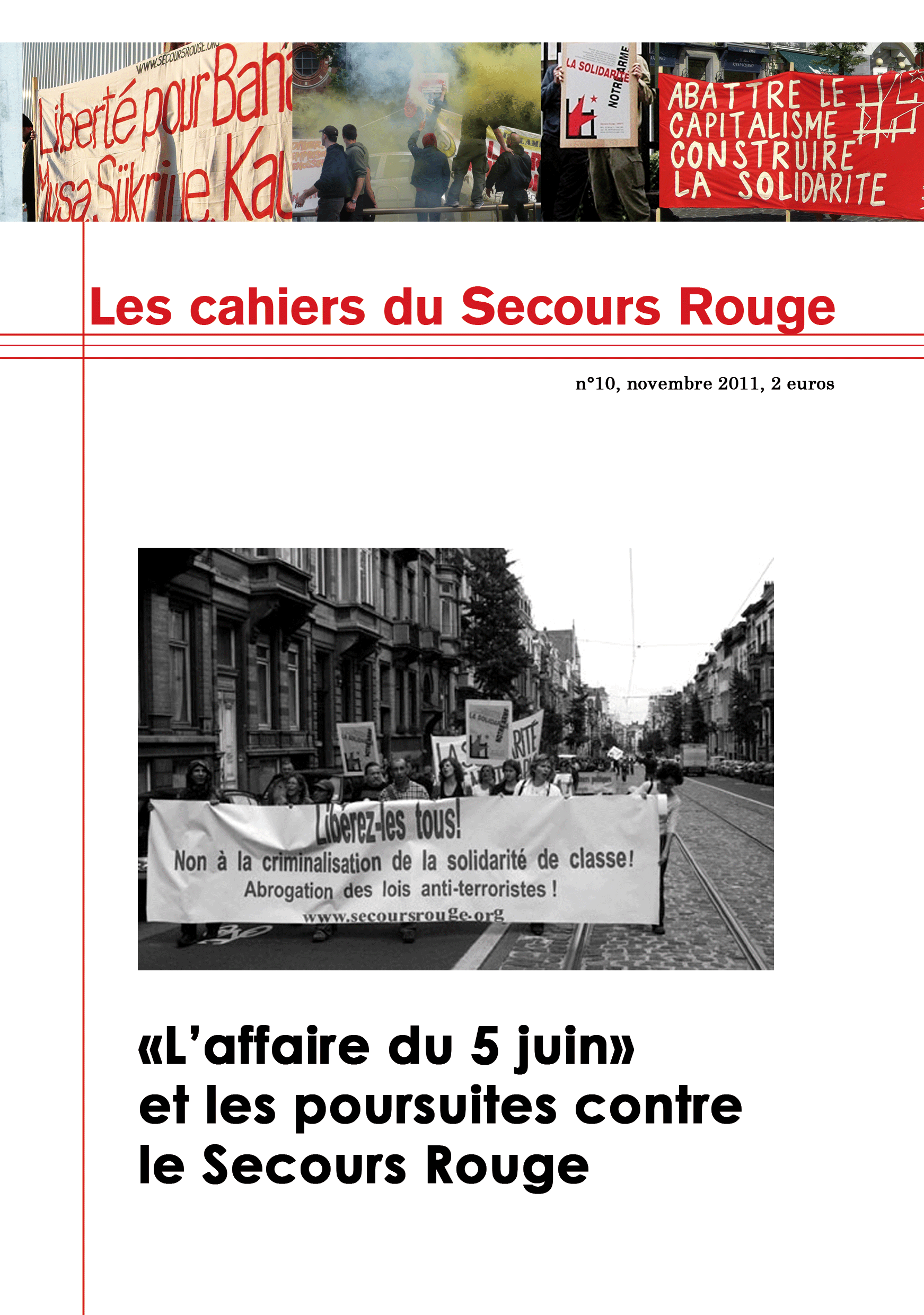 Jaquette du cahier n°10