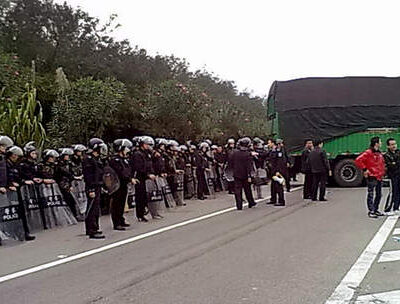 Manifestation dans le sud de la Chine