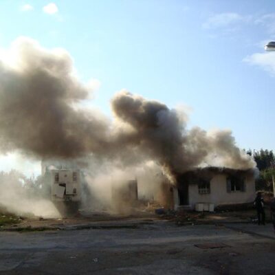 Incendie d'une centre pour migrants à Patras