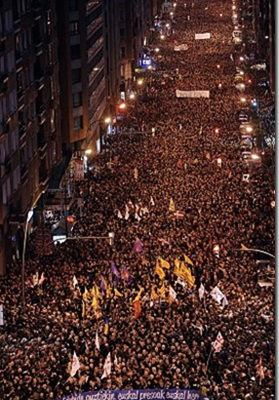 Manifestation pour les prisonniers basques