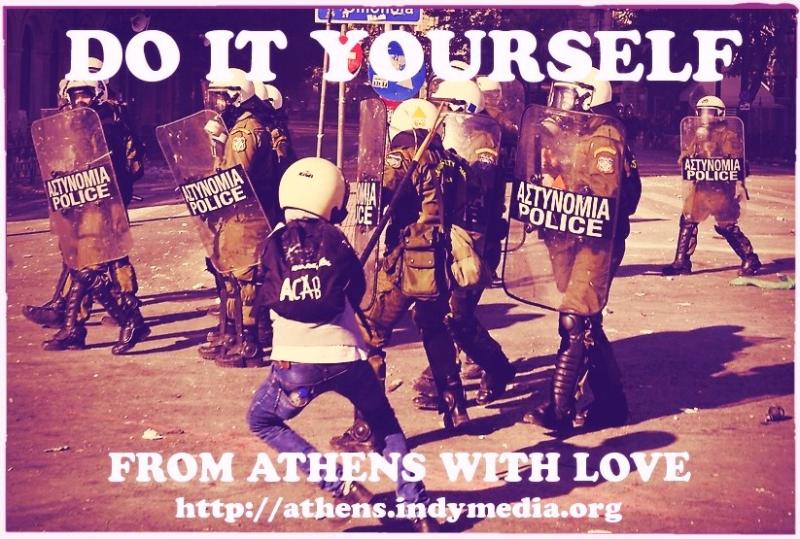 Sticker de solidarité avec IMC Athènes