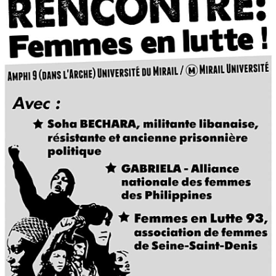 Affiche 'Femmes en lutte!'