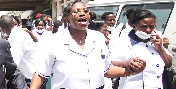 infirmières en grève au Kenya