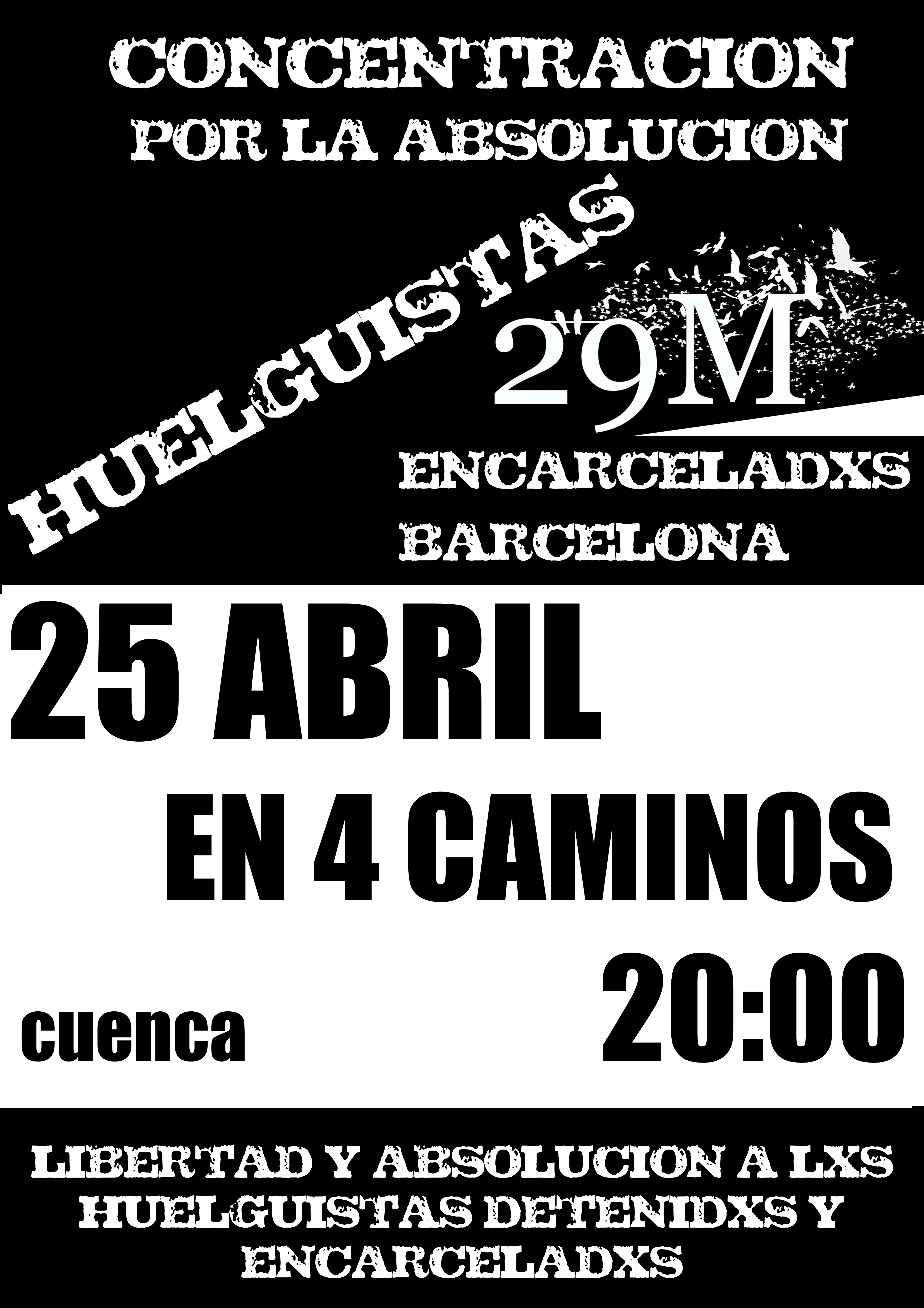 Manifestation pour les prisonniers du 29M