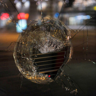 Manifestation sauvage à Montréal