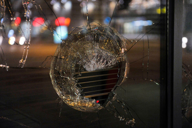 Manifestation sauvage à Montréal
