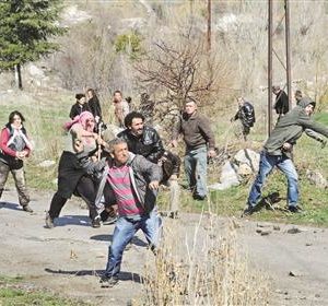 Manifestation dans la Dikmen Valley
