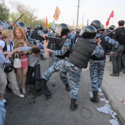 Violences policières à Moscou