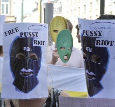 Manifestation pour les Pussy Riot à Bruxelles