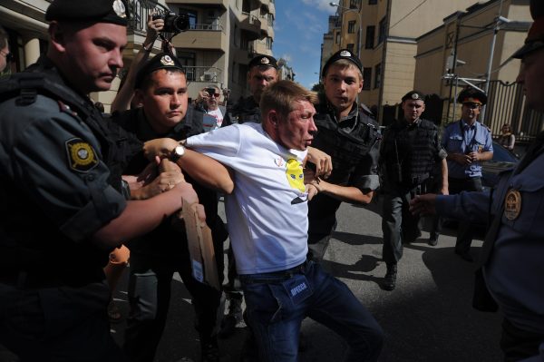 Arrestation à Moscou