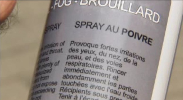 Une bombonne de Pepper Spray