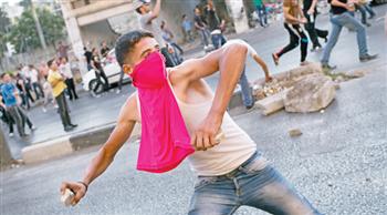 Manifestant à Hébron