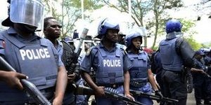Policiers sud-africains
