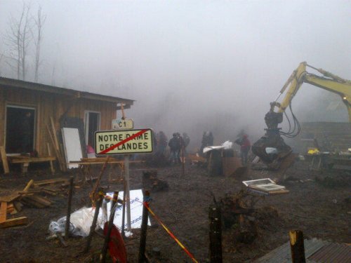 Opération d'évacuation à Notre-Dame-des-Landes