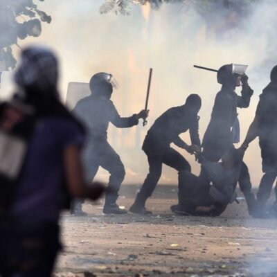 La police au travail en Egypte