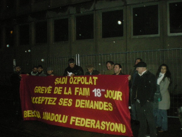 Manifestation de solidarité avec Sadi Ozpolat en décembre 2012.