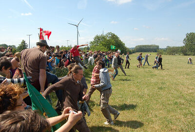 Action des 'patatistes' à Wetteren