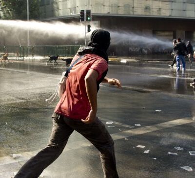 Manifestation estudiantine à Santiago