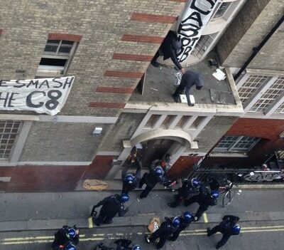 Intervention policière à Londres en marge du G8