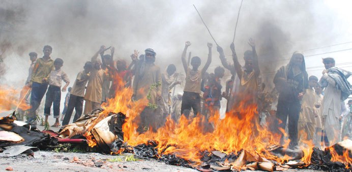Manifestation contre les coupures d'électricité au Pakistan