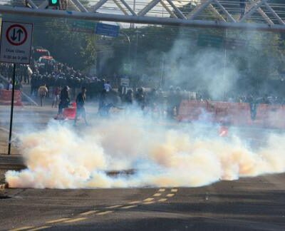 Manifestation stade Maracana Rio de Janeiro