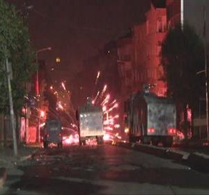 Manifestation dans la banlieue d'Istanbul