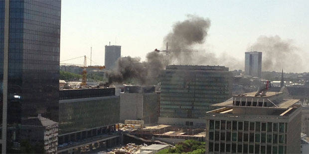 incendie siège police