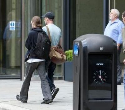 Poubelle intelligente à Londres