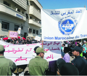 grévistes licenciés au maroc