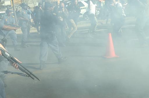 Répression dans la banlieue de Soweto