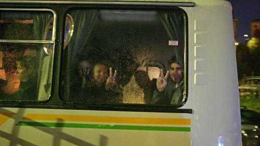 Membres d'équipage du navire de Greenpeace