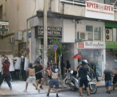 Affrontement devant le QG d'Aube Dorée en Grèce (archive)